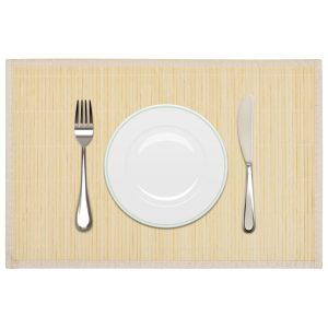6 placemats, natural color; 6 placemats; 6 placemats; 6