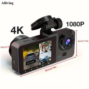 Parking Mode Christmas Gift Wireless Car DVR With Dual Lenses, Parking Monitoring, Shockproof Design