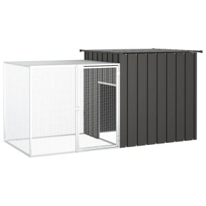 Rabbit Cage Anthracite 200x Galvanized   Rabbit Cage 200x