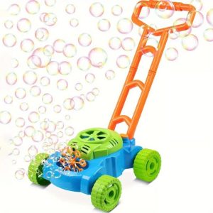 Green Bubble Lawnmower Toy, Releases Bubbles With One Button, Super Fun And Easy, A Must-have For Your Baby's Outdoor Play.