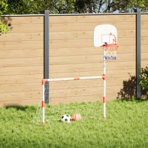 Football and Basketball Set for Children with Balls 98x50x70 cm