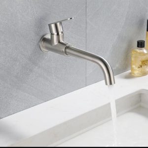 Household Portable All-copper Round Wall-mounted Faucet