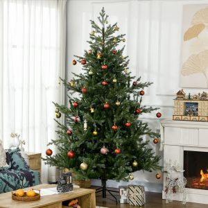 7.5' Artificial Wide Christmas Tree Holiday Décor