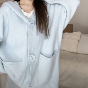 Korean Retro Thicken Lazy Style Knitted Sweater