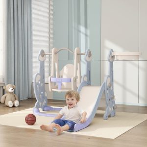 1 Toddler Slide and Swing Set for Ages 1.5-4