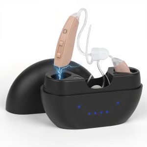 R40 Rechargeable BTE Digital Hearing Aid Suitable For Severe Hearing Loss Sound Amplifier With Noise Reduction Function