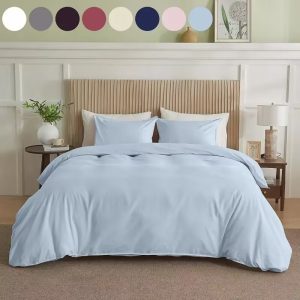 Serta Simply Clean Solid Duvet Cover