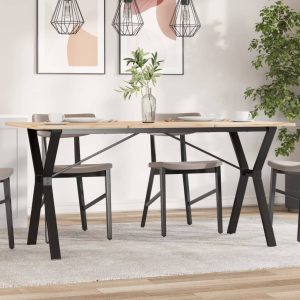 Y-shaped dining table frame 140x60x73 cm steel