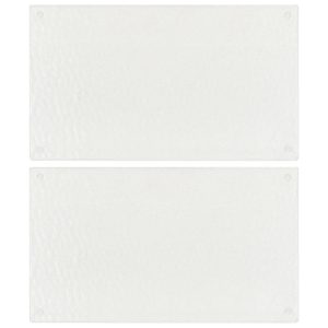 Cutting Boards 2 pcs. Transparent Bubble Pattern Tempered Glass