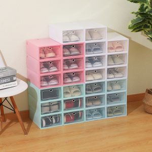 PP Plastic Transparent Sneakers Exhibition Storage Shoe Box