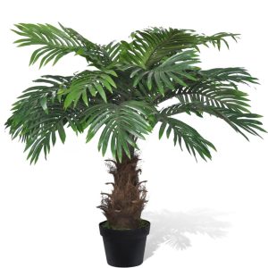 Lifelike Artificial Cycus Palm with Pot 80 cm