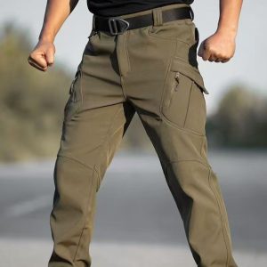 Outdoor Tactical Fleece Warm X9 Men's Fleece-Lined Casual Pants