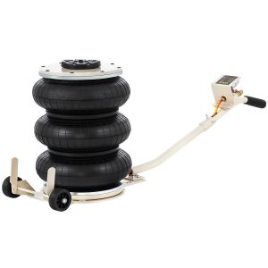 5 Ton/4999.9 Kg Pneumatic Jack Triple Bag Air Jack Lifting Height 16.5-40.6 Cm Inflatable Car Jack Lifter Pneumatic Air Jack 4999.9 Kg Capacity Extremely Fast Lifting