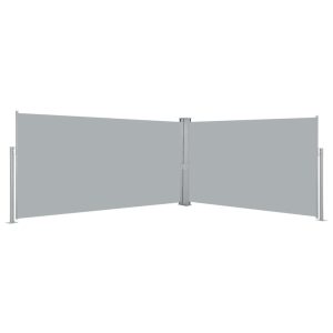 Extendable Side Awning 160x600 cm Grey