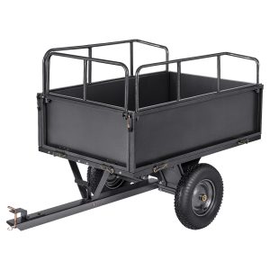 Steel Dump Cart 17 Cu. Ft 600LB For ATV/UTV Trailer Tow Behind Heavy Duty