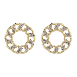 Circle Zircon Earrings