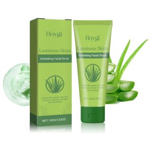 Hoygi Exfoliating Facial Scrub, Deep Cleaning Removes Impurities From Fine Lines Firming Delicate Refreshing Smooth Cream