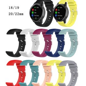Applicable To Vivoactive4 GTS Gt3 Grid Pattern Silicone Watch Strap
