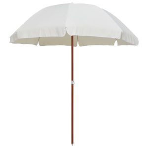 Parasol with Pole 240 cm Sand White