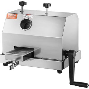 Commercial Sugar Cane Juicer, 110LBS/H High Output Sugarcane Juicer Machine With 3 Stainless Steel Rollers And 2.4" Large Inlet, Manual Sugarcane Juice Squeezer Extractor For Commercial/Home Use