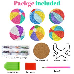 6Pack Diamond Coasters