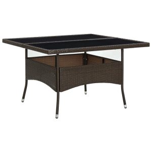 Garden Dining Table Poly Rattan and   Garden Dining Table Poly