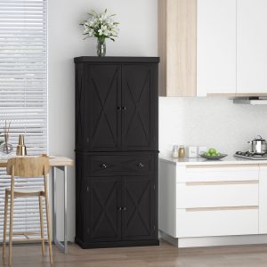72" Kitchen Pantry Storage Cabinet