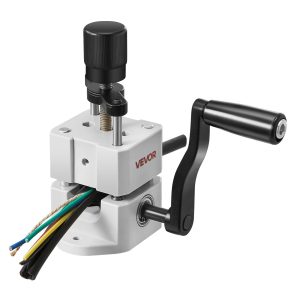 Manual Wire Stripping Machine, 0.06-1 In, Portable Copper Stripper With Hand Crank Or Drill Powered, 64Mn Quenched Blades, 45# Steel Rollers, ABS & PC Wire Peeler, For Scrap Copper Recycling