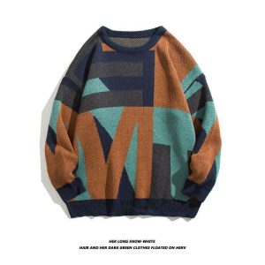 Loose Student Streetwear Couple Lazy Style Sweater