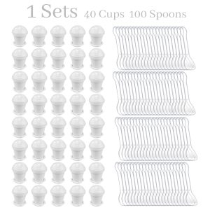 40 Pcs Flowerpot Dessert Cup