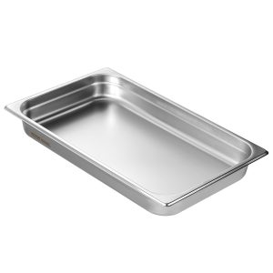 6 Pack Hotel Pans, Full Size Anti-Jam Steam Pan, 0.8mm Thick Stainless Steel Restaurant Steam Table Pan, 2.5-Inch Deep Commercial Table Pan, Catering Storage Food Pan, For Industrial & Scientifi