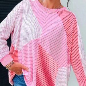 Women's Casual Printed Round Neck Sweatshirt