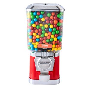 17'H Gumball Machine Vending Coin Bank Vintage Candy Dispenser PC Red