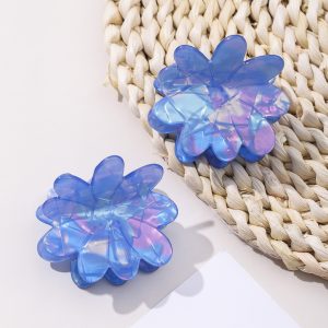 Ins Style Colorful Blue Flower Hair Clip
