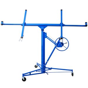 Drywall Panel Hoist Drywall Lift Rolling Panel Hoist Jack Lifter 16ft Blue Color
