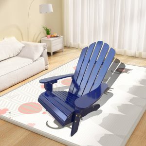 Outdoor Or Indoor Wood Children Adirondack Chair,blue