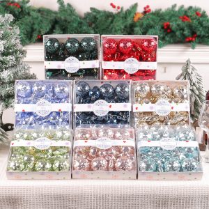 Christmas Decorations 28PCS Electroplated Plastic Balls Christmas Tree Ornaments