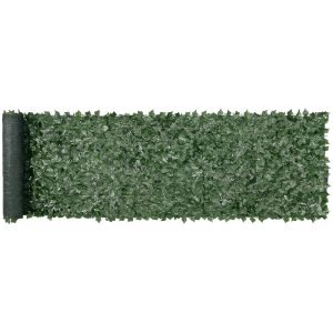 Ivy Privacy Fence, 1 X 4m Artificial Green Wall Screen, Greenery Ivy Fence With Mesh Cloth Backing And Strengthened Joint, Faux Hedges Vine Leaf Decoration For Outdoor Garden, Yard, Balcony