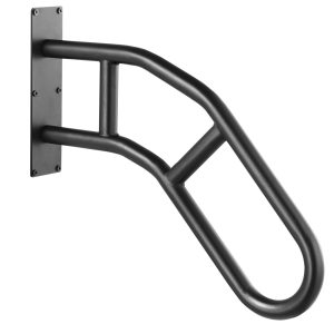 Handrails For Outdoor Steps, 29" Length Wall Mount Safety Railings For 1-3 Steps, U-Shaped Handrail With Matte Black Finished, Stair Handrails For Kids, Elderly, Pregnant Women, Disabled