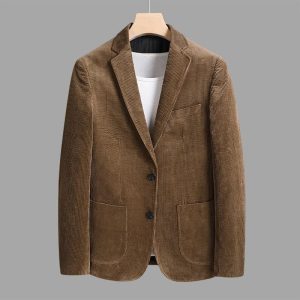 Thickened Corduroy Suit Men's Casual Warm Jacket