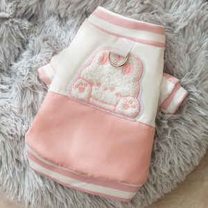 Winter Thickened Dog Clothes, Bear Baseball Jackets, Towing Cotton-padded Clothes, Autumn And Winter Warm Clothing For Small And Medium-sized Dog Pets