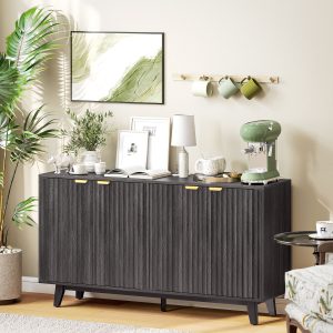 Fluted Sideboard Buffet Cabinet