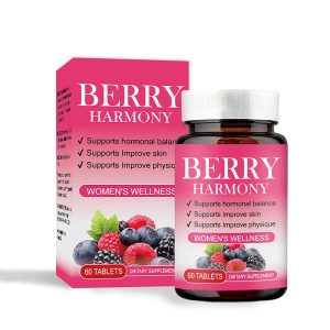 Berry Harmony Tablet With Vitamins Calcium Supports Hormonal Balance For Adults 60 Count