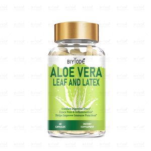 BIYODE Aloe Vera Leaf & Latex Supplement Capsules OEM Private Label Available