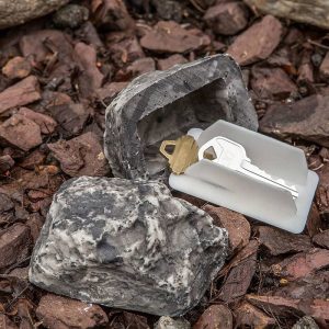 Keep Your Keys Safe With 2 Realistic Fake Rock Hide-a-Keys For Garden
