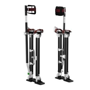 Drywall Stilts Aluminum Tool Stilts 61 Cm-102 Cm Adjustable Painting Black