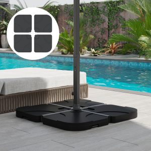 4 Pieces Cantilever Patio Umbrella Base Stand