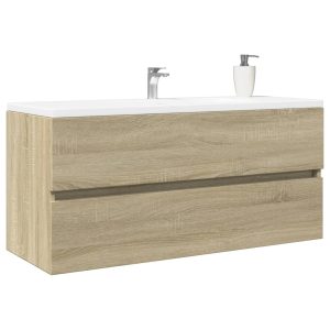 washbasin cabinet Sonoma oak 100x38.5x45 cm wood-based material