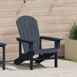 Adirondack Chair Navy Blue 74 x HDPE   Adirondack Chair