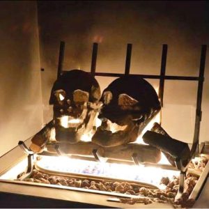 Halloween Skull Barbecue Ceramic Model